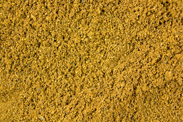 ground coffee macro view, aromatic drink, good morning concept, organic product