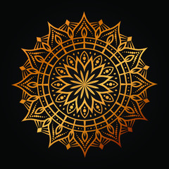 Modern luxury ornamental mandala background with arabesque pattern arabic
 islamic east style.decorative mandala for print, poster,
 cover, brochure, flyer, banner
