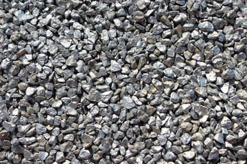 Background with small silver rocks