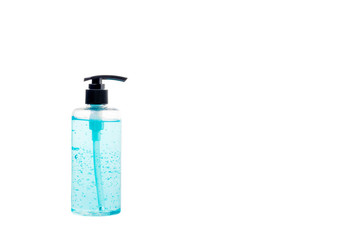 Alcohol gel bottle or hand sanitizer bottlAlcohol gel Sanitizer hand gel cleaners for anti Bacteria and virus . Coronavirus prevention medical hand sanitizer gel for hand hygiene virus protection. 