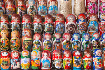 Matryoshka national russian souvenir.