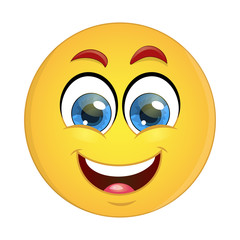 smiley face with a smile