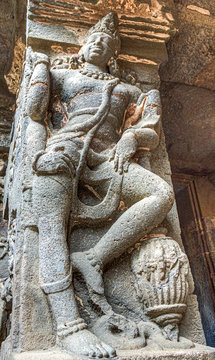 The wonder of Kailasa the Cave no. 16 of Ellora cave, a rock-cut monolithic temple. Ellora temple is  religious complex with Buddhist, Hindu and Jain cave temples and monasteries, India