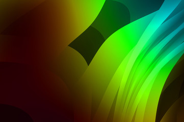 Obraz premium Abstract background with colorful gradient. Vibrant graphic wallpaper with stripes design. Fluid 2D illustration of modern movement.