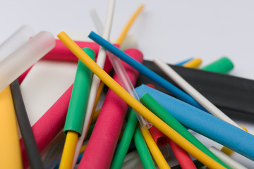 Heat Shrink Tubing on a White Background