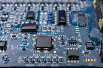 Fototapeta premium Close up image of circuit card