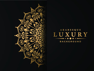 Modern luxury ornamental mandala background with arabesque pattern arabic
 islamic east style.decorative mandala for print, poster,
 cover, brochure, flyer, banner