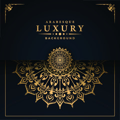 Modern luxury ornamental mandala background with arabesque pattern arabic
 islamic east style.decorative mandala for print, poster,
 cover, brochure, flyer, banner