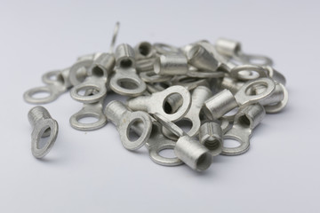 electrical terminals on a white background