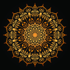 Naklejka premium Abstract luxury ornamental mandala design background with arabesque pattern arabic islamic east style.