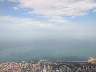 Aerial View of the City on the Lake