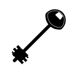 lock key black silhouette