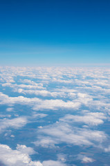 Naklejka premium White cloud in the blue sky