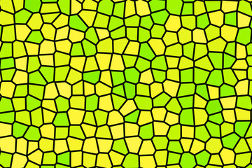 Stained Glass Pattern Green Background 