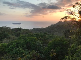 sunset in the mountains Manuel Antonio Costa Rica
