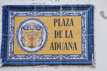 Fototapeta premium Plaza de la Aduana, Cartagena
