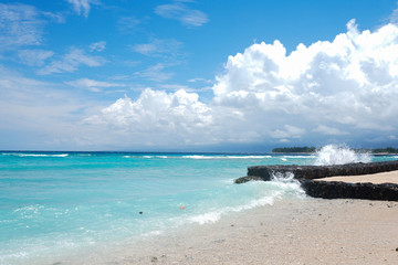 beach and sea on maldives