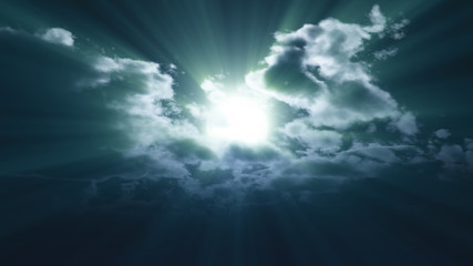 Fototapeta premium full moon at night cloud sky, illustration