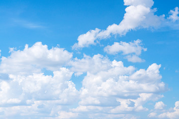 Naklejka na ściany i meble Beautiful blue sky background with clouds 