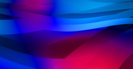 Abstract background with colorful gradient. Vibrant graphic wallpaper with stripes design. Fluid 2D illustration of modern movement.
