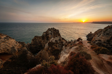 Klifowe wybrzeże Algarve, Ponta da Piedade, Portugalia © Paweł Mielko