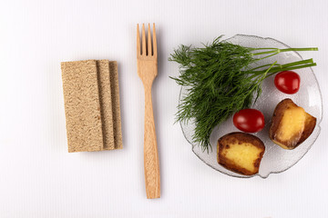 Vegetable set for the preparation of vitamin salad for a healthy meal.
