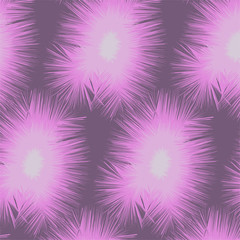Seamless abstract background. Effect of pink feathers on a purple background.