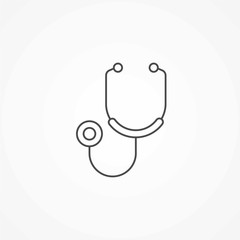 Stethoscope vector icon sign symbol