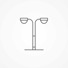 Streetlight vector icon sign symbol