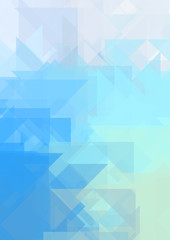 Overlapping design with triangles background. Abstract geometric wallpaper. Geometrical colorful triangular shapes.