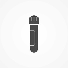 Test tube vector icon sign symbol