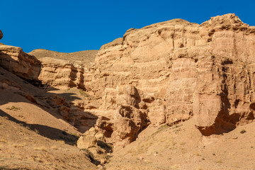 Fototapeta premium Charyn canyon is the famous place in Kazakhstan, similar to the Martian landscape