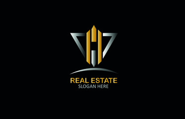 Modern real estate business logo design