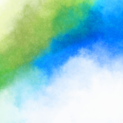 Watercolor painted background. Abstract Illustration wallpaper. Brush stroked painting. 2D Illustration.