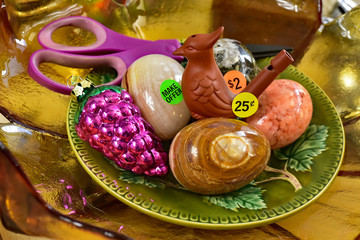 Garage sale yard sale.