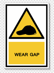 Wear Gap Symbol Sign Isolate On White Background,Vector Illustration EPS.10