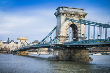 Obraz premium budapest bridge details 2020 hungaria