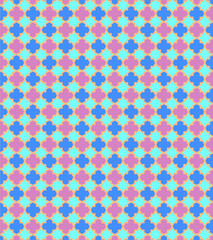 Gorgeous ornamental pattern with colorful background