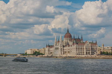 Obraz premium Beautiful building of Parliament in Budapest, Hungary