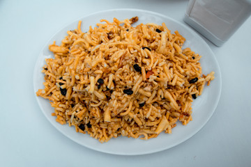oriental dish, sweet brushwood chuck-chuck