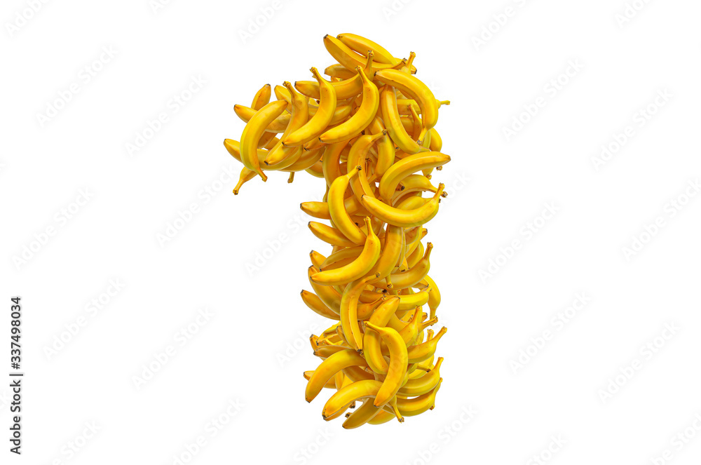 Poster number 1 from bananas, 3d rendering
