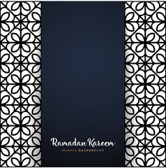ramadan kareem greeting card design with mandala
