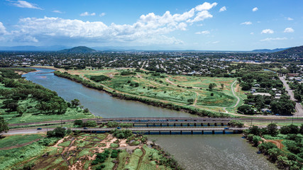 Fototapeta na wymiar Townsville North Queensland Aerial Landscape & CBD