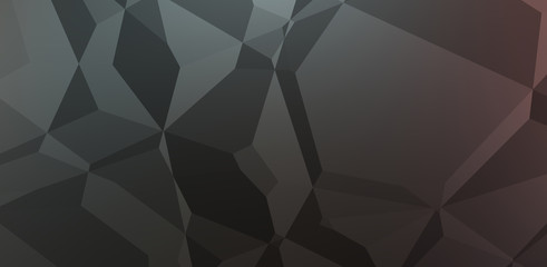Obraz premium Polygonal background. Colorful wallpaper with geometric design. Digital 3d illustration.