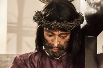 Obraz premium Christ statue crucified on the cross