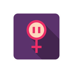 menopause line icon, vector illustration