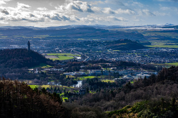 Landscape view of the University of Stirling