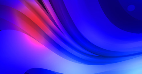 Obraz premium Abstract background with colorful gradient. Vibrant graphic wallpaper with stripes design. Fluid 2D illustration of modern movement.