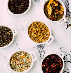 dried herbs with dried berries