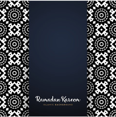 ramadan kareem greeting card design with mandala